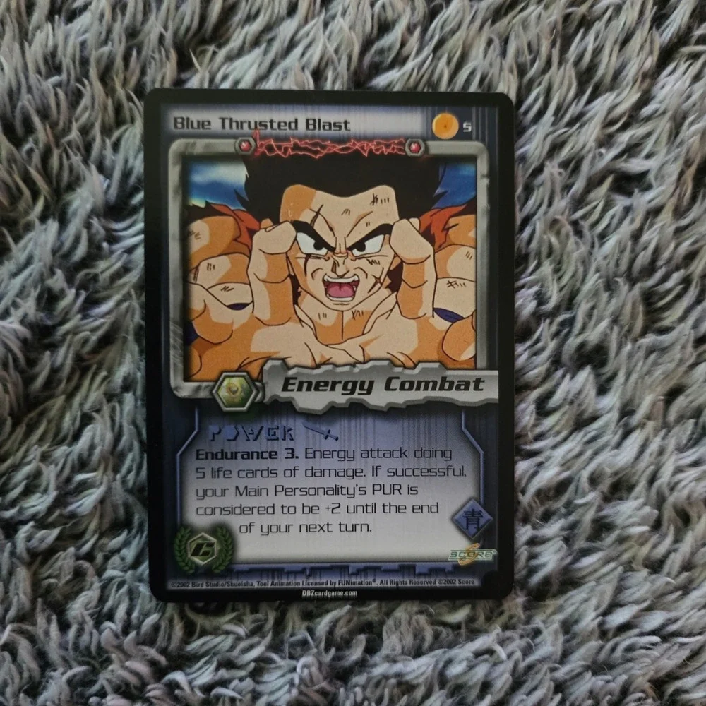 Dragon Ball Z TCG Blue Thrusted Blast 5 World Games Saga Score 2002 Lot of 13 - Picture 3 of 3